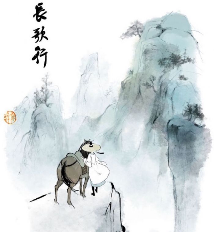 陌上桑 唐代:李白,长歌行 魏晋:陆机,长歌行 唐代:李白
